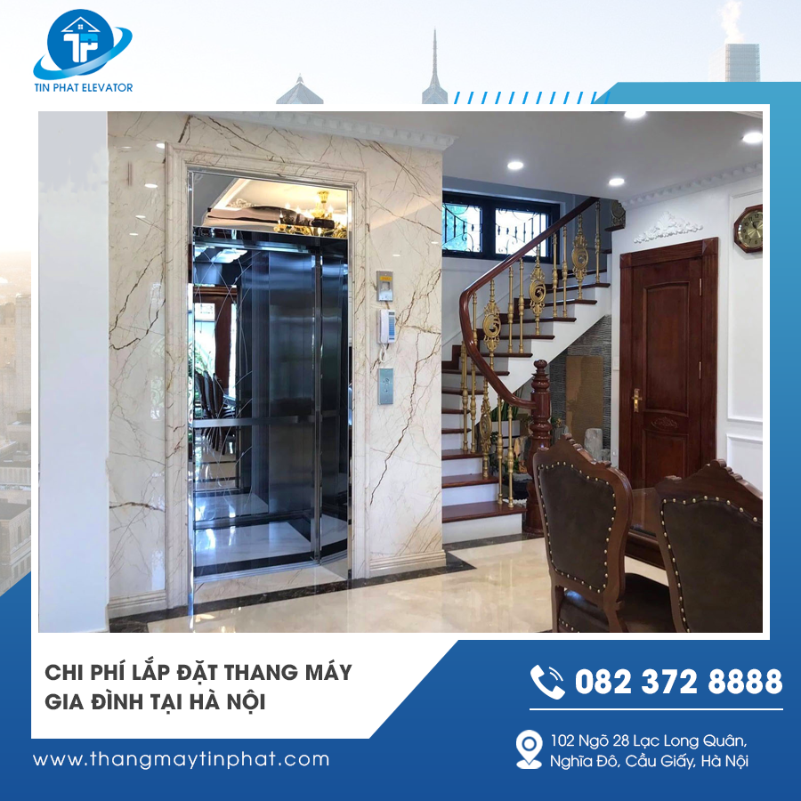 Hỗ trợ tư vấn chi phí lắp thang máy gia đình 